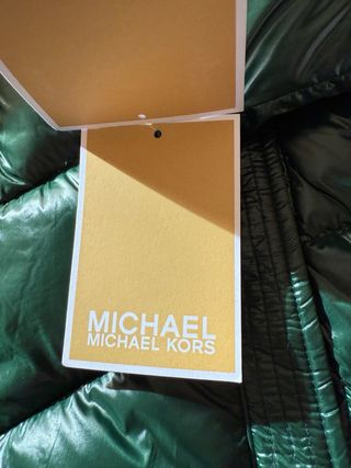 Chaqueta Michael Kors verde packable Talla S