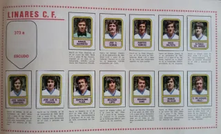 LINARES C.F. FÚTBOL 82 PANINI 12 CROMOS RECORTADOS