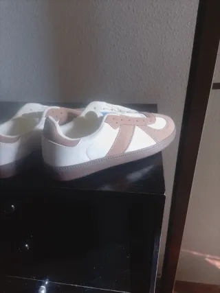 Zapatillas casual hombre marrones y blancas