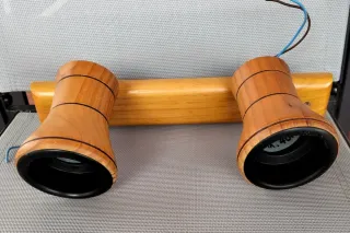 Regleta Lámpara Madera y Plástico