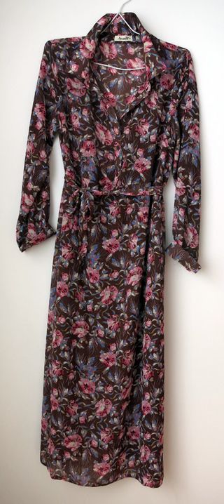 Vestido camisero estampado. Talla: M