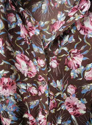 Vestido camisero estampado. Talla: M