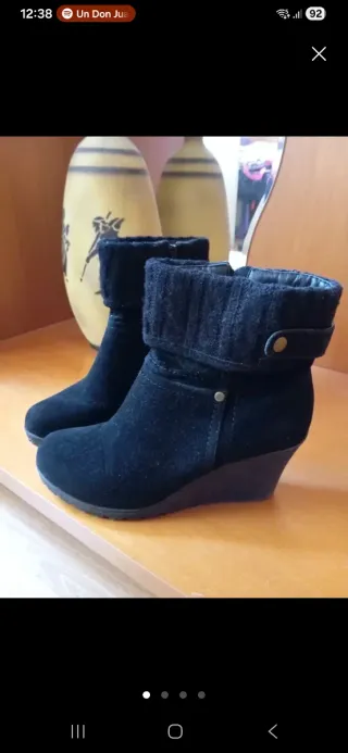 Botines ante negros Talla 39