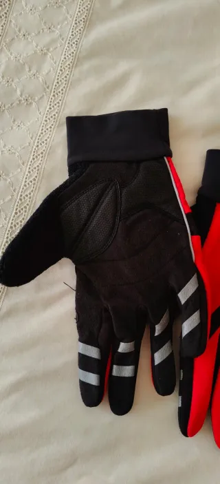 Guantes de Ciclismo Btwin Rojos