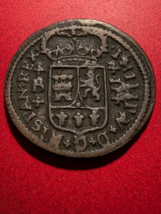 Felipe V 2 maravedís 1720 Barcelona