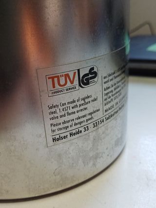 Contenitore sicurezza inox 5L