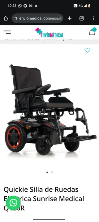 Silla de ruedas eléctrica Sunrise Q200R