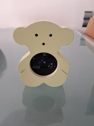 Reloj de mesa Tous oso verde y plata