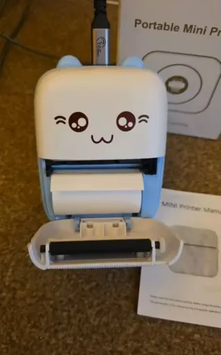 Mini Impresora Térmica Portátil Gato