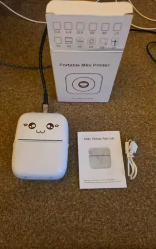 Mini Impresora Térmica Portátil Gato