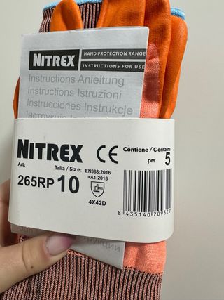 NITREX 265RP – Pack de 5 pares-Talla 10/XL