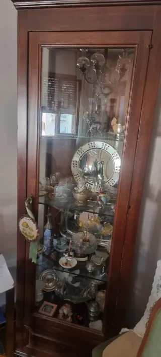 Vetrina in legno e vetro