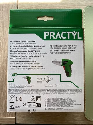 Atornillador eléctrico Practyl 3,6V Ni-MH