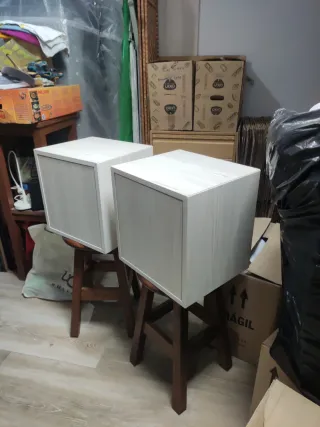 Mesitas auxiliares de madera