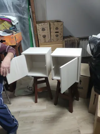 Mesitas auxiliares de madera