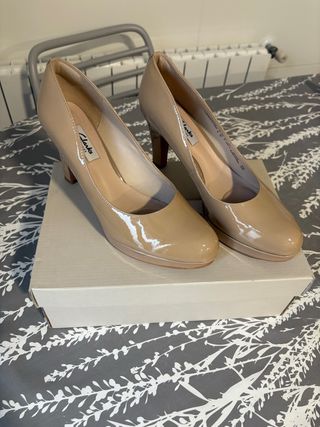 Zapatos Clarks Mujer Talla 41 Beige