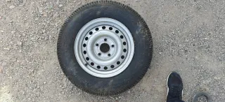 Soporte Rueda Chasis Alko + rueda y llanta 14"