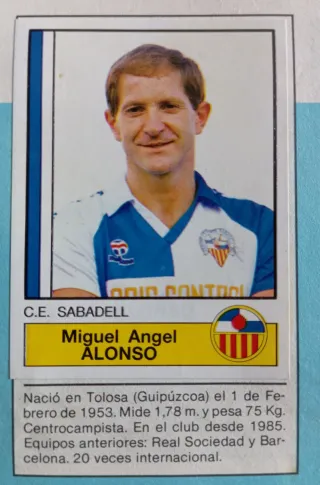 CD SABADELL CROMOS RECORTADOS 1982-1988