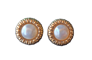 CHANEL Orecchini con perla centrale ORIGINALI