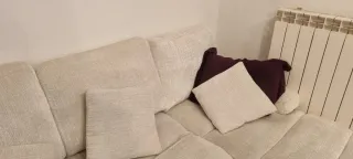 Sofá modular chaise longue beige