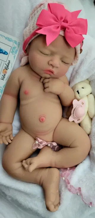 Bebé Reborn Silicona Completa 44cmby 2.500 gm
