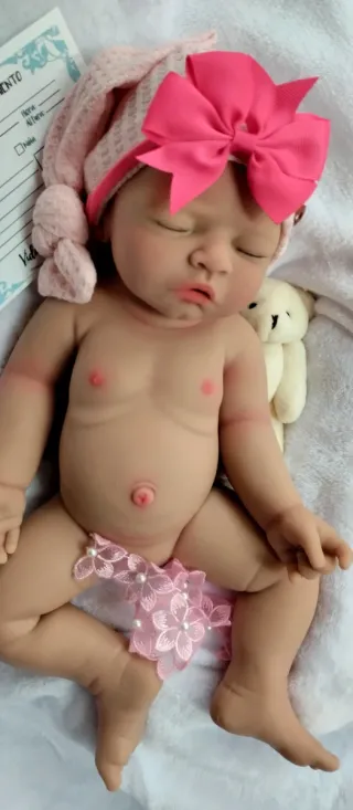 Bebé Reborn Silicona Completa 44cmby 2.500 gm