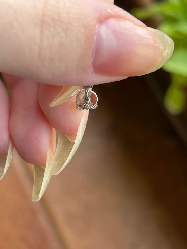 Pendientes Plata Moissanita Corte Lágrima