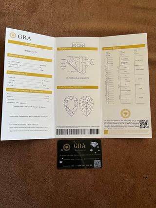 Pendientes Plata Moissanita Corte Lágrima