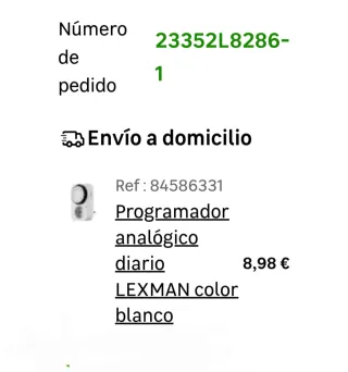2 Enchufes Programadores Lexman