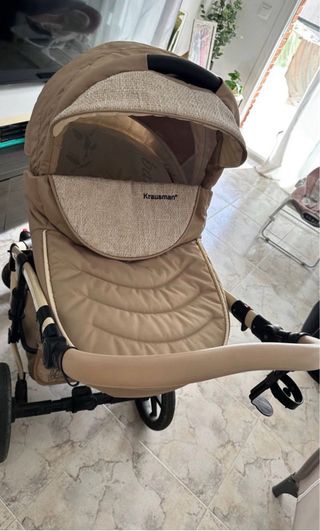 Carrito Bebé Krausman Poema Beige 3 en 1