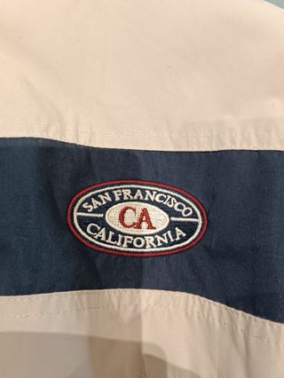 San Francisco Giubotto Giacca Beige e Blu