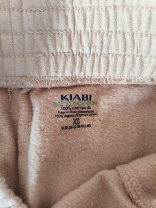 Pantalón Kiabi beige/marrón Talla 34 XS