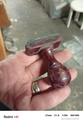 Lote 10 Matasellos Antiguos Madera y Metal