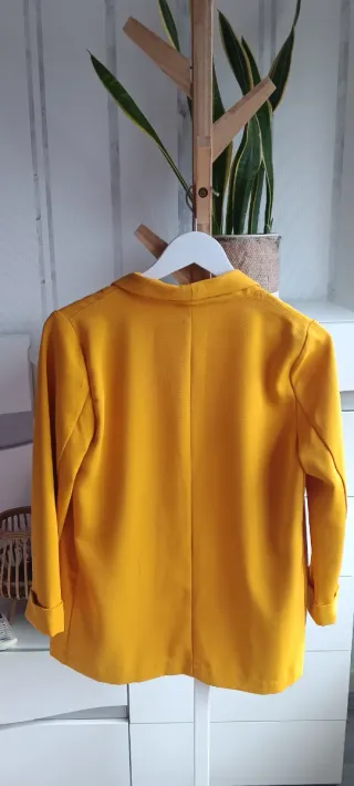 Blazer amarillo mostaza. Chaqueta americana.