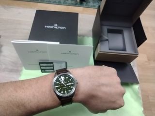 Hamilton Kakhi aviation pilot 42mm