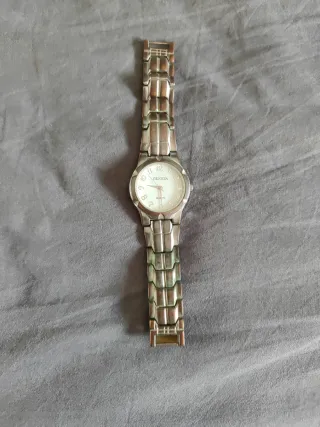 Reloj Geneva Plata y Blanco