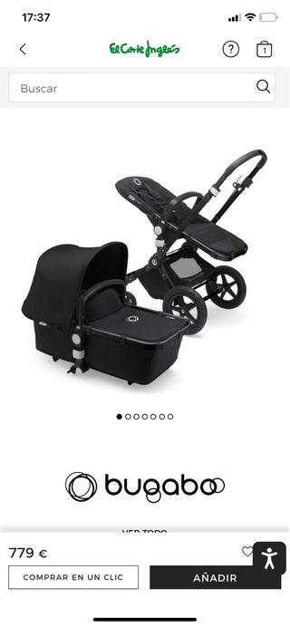 Cochecito Bugaboo Camaleon Negro