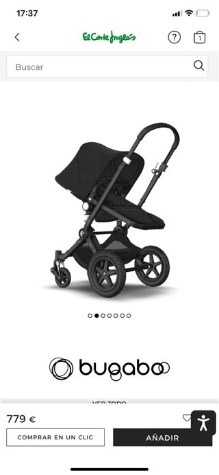 Cochecito Bugaboo Camaleon Negro