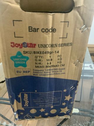 Bicicleta niña JoyStar Unicorn 14”