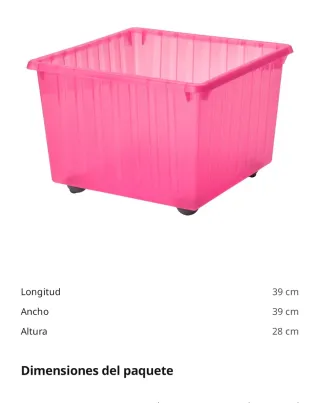 2 Cajas de almacenamiento con ruedas IKEA