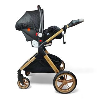 Carrinho de bebé 3 em 1 novo - Preto