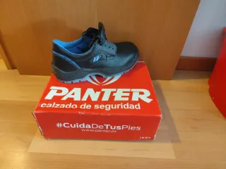 Zapatos de seguridad Panter negros y azules