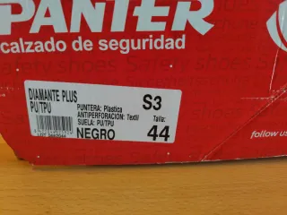 Zapatos de seguridad Panter negros y azules