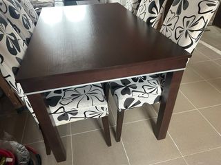 Mesa comedor extensible + 6 sillas