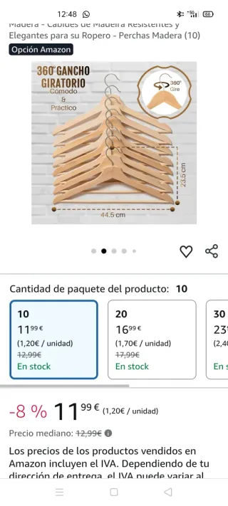 Perchas de Madera Elegantes (10)