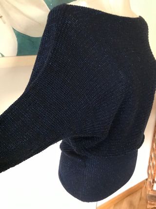 Jersey azul con destellos