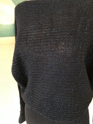 Jersey azul con destellos