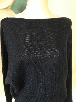 Jersey azul con destellos