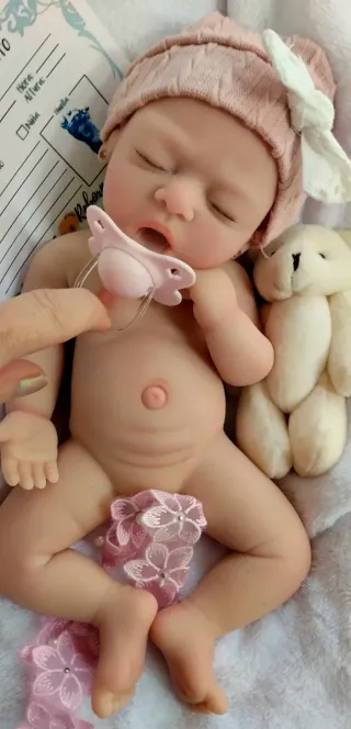 Bebé Reborn Silicona Completa 30-31 cm