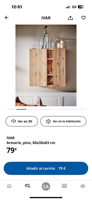 2 Mobili Ikea IVAR in legno